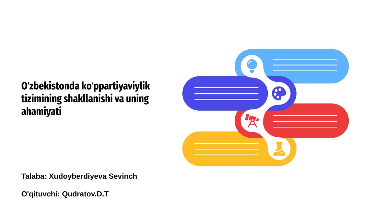 O‘zbekistonda ko‘ppartiyaviylik tizimining shakllanishi va uning ahamiyati