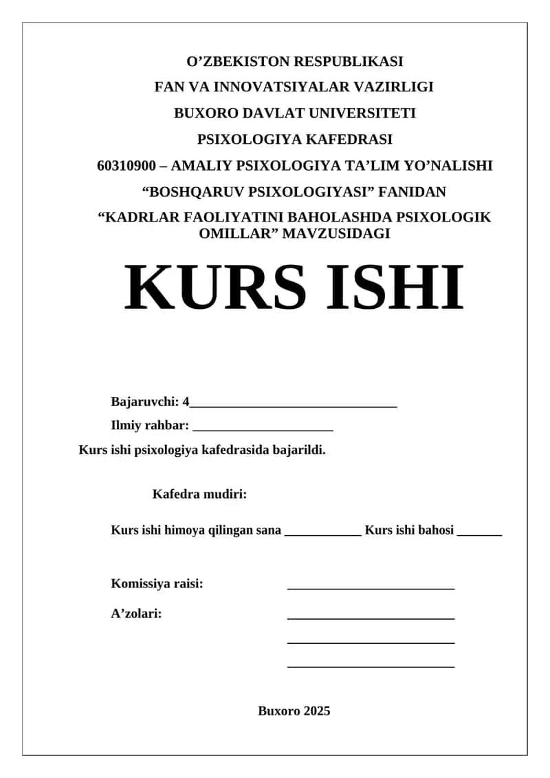 AMALIY PSIXOLOGIYA TA’LIM YO’NALISHI