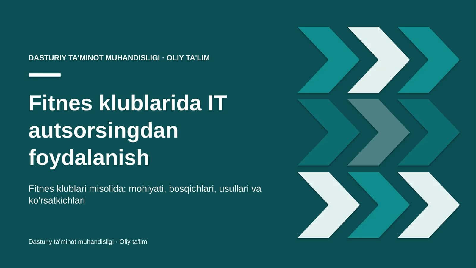 fitnes klublarida it autsorsingdan foydalanish 8071