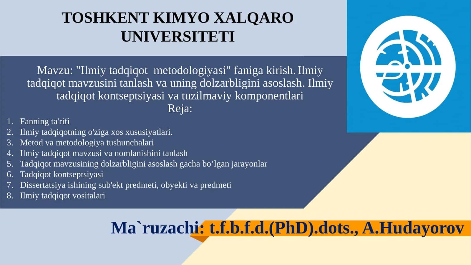 Ilmiy tadqiqot metodologiyasi