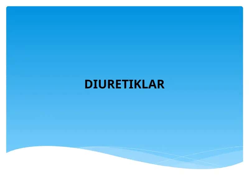 Диуретиклар