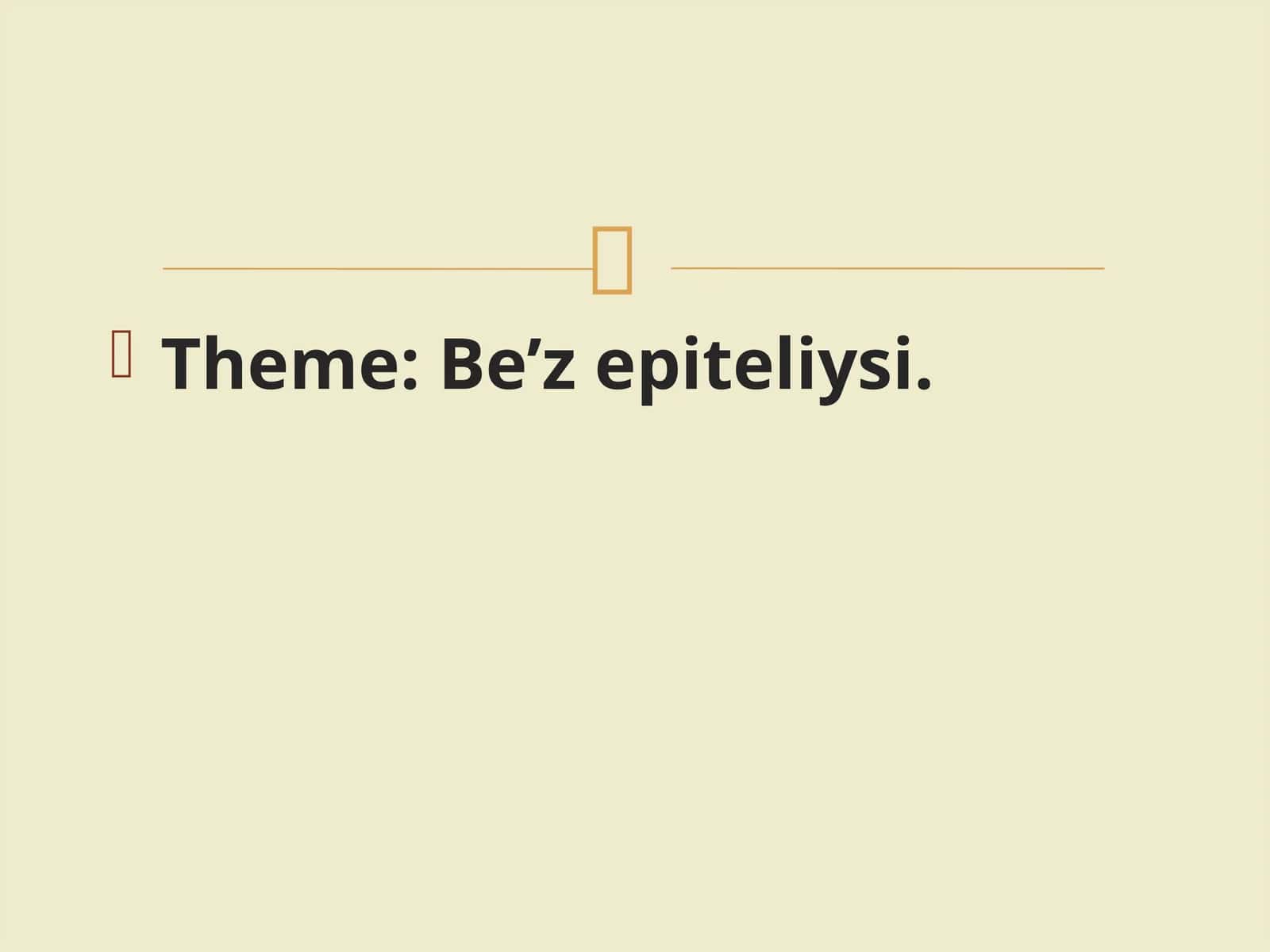 Be’zepiteliysi