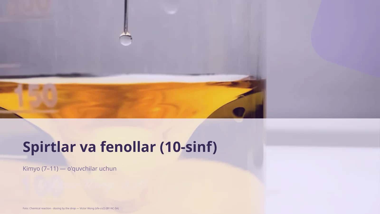 Spirtlar va fenollar (10-sinf)