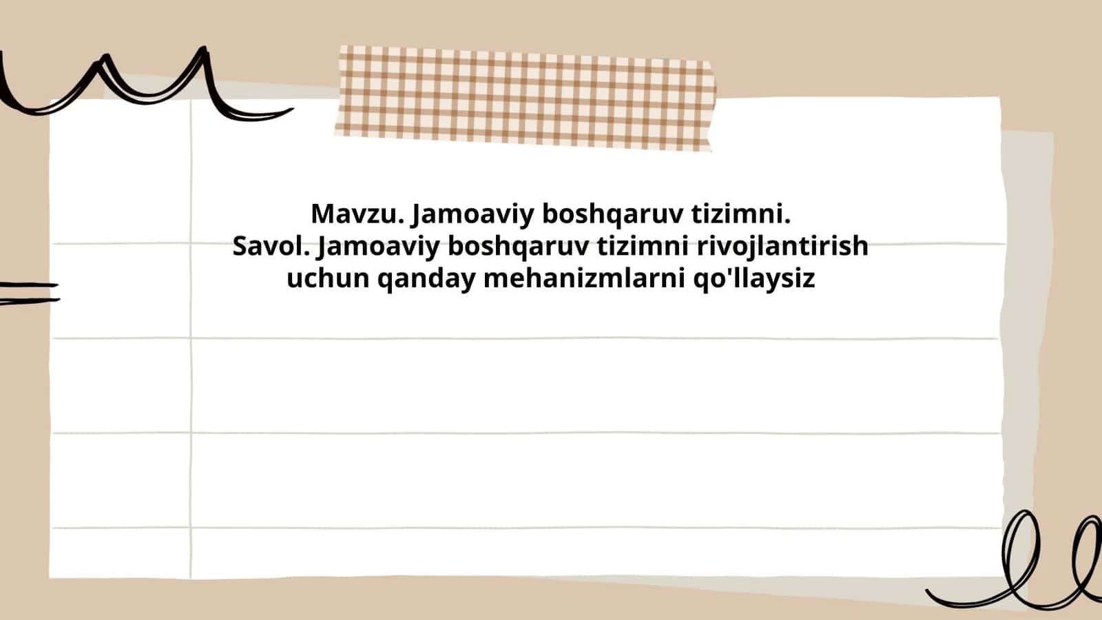 Jamoaviy boshqaruv tizimi