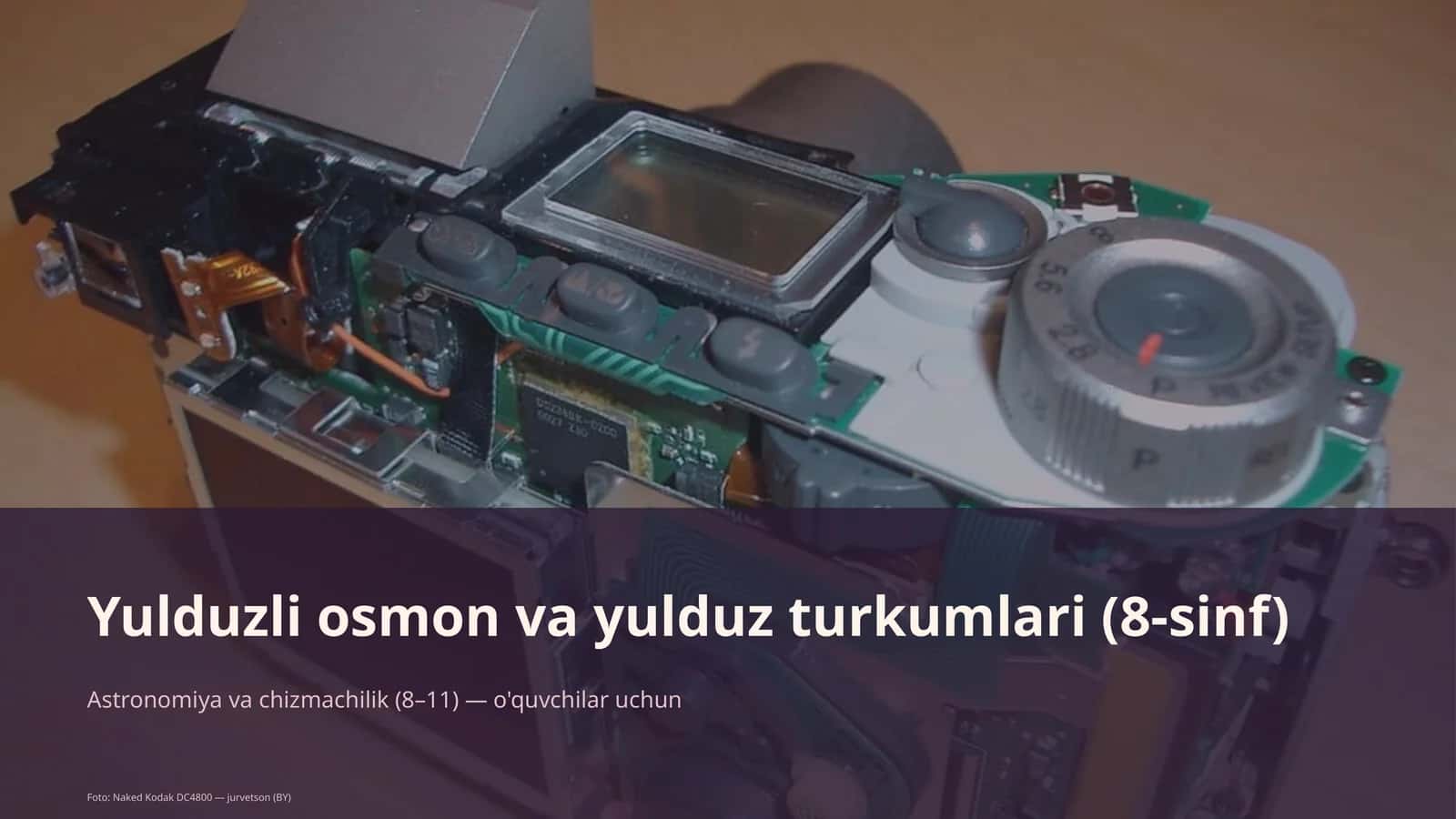Yulduzli osmon va yulduz turkumlari (8-sinf)