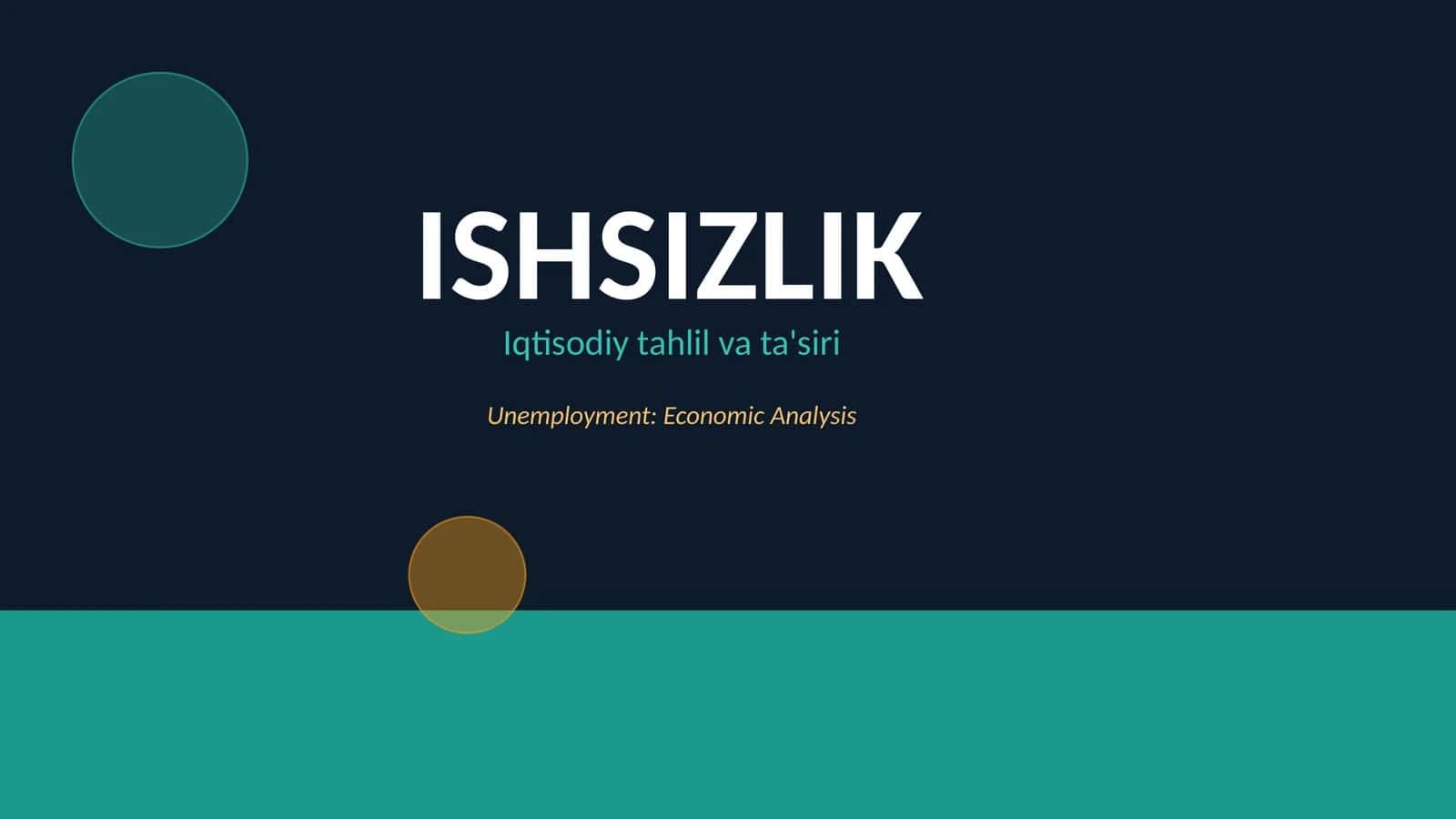 ISHSIZLIK
