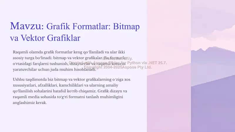 Grafik Formatlar: Bitmap va Vektor Grafiklar