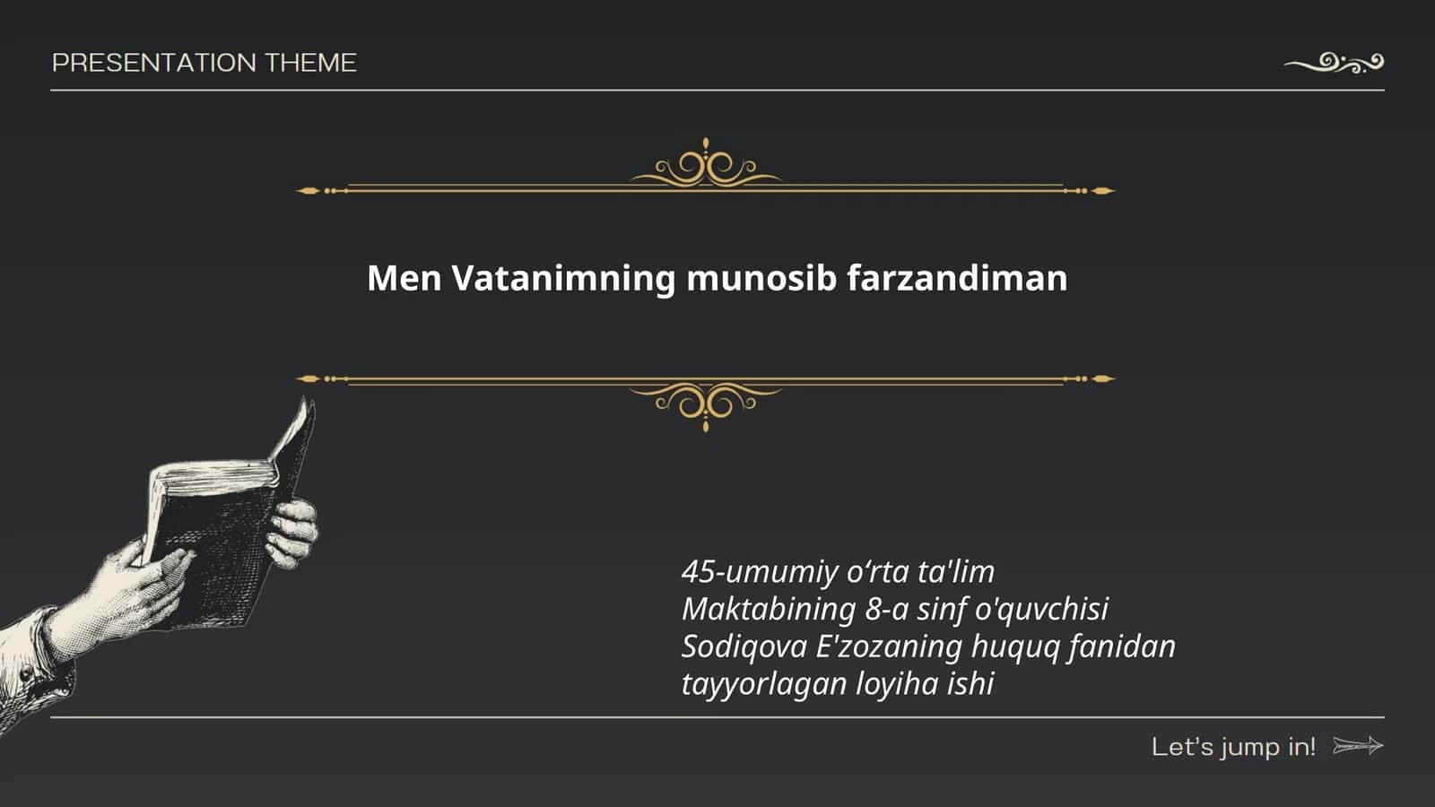 Vatanimning munosib farzandiman