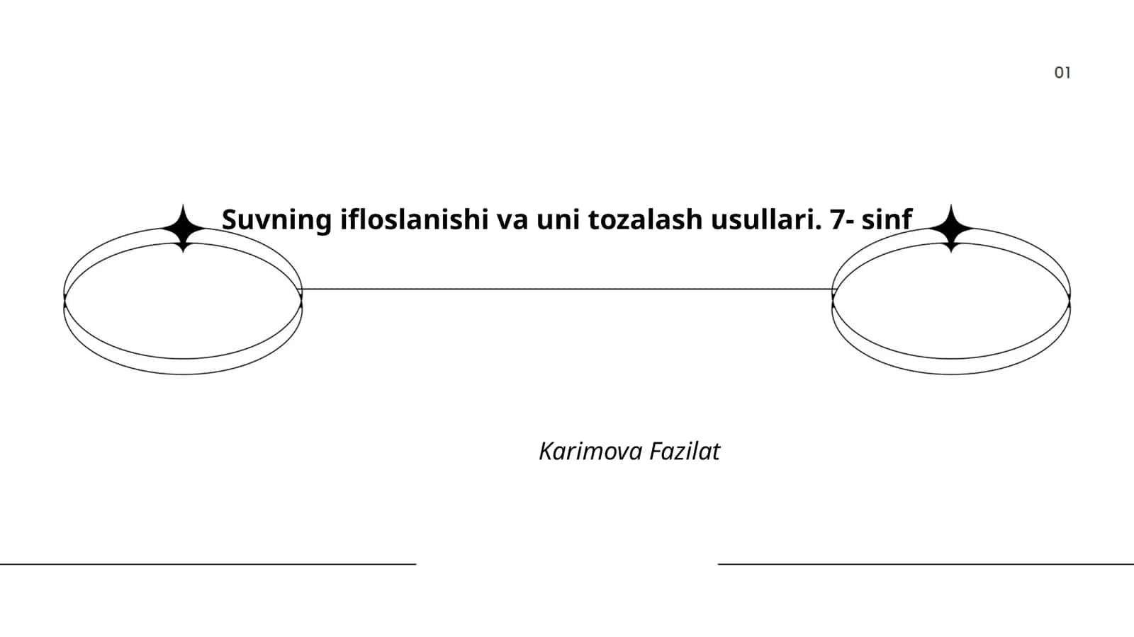 Suvning ifloslanishi va uni tozalash usullari. 7- sinf