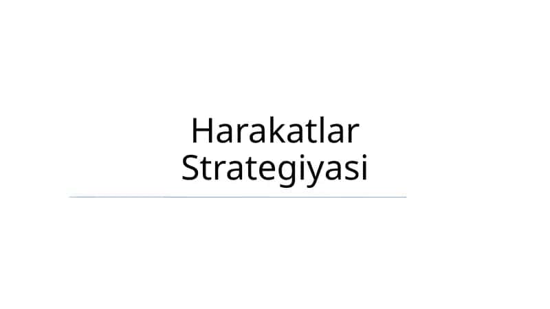Harakatlar Strategiyasi