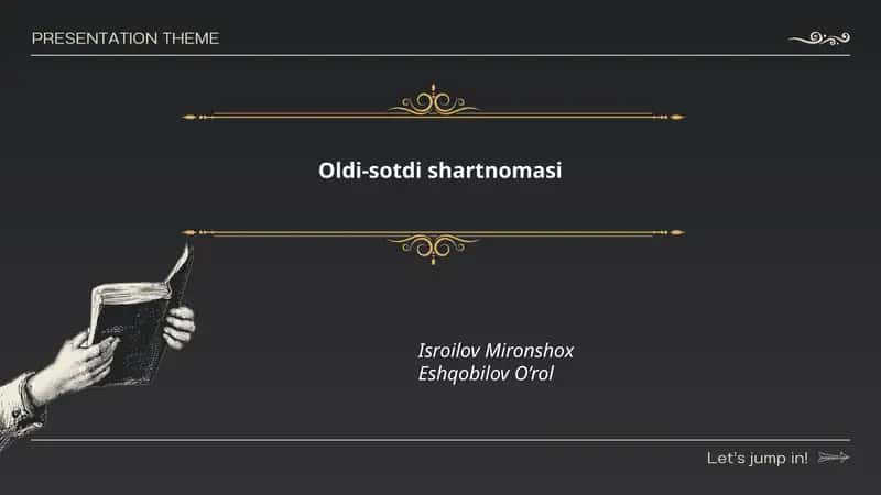 Oldi-sotdi shartnomasi