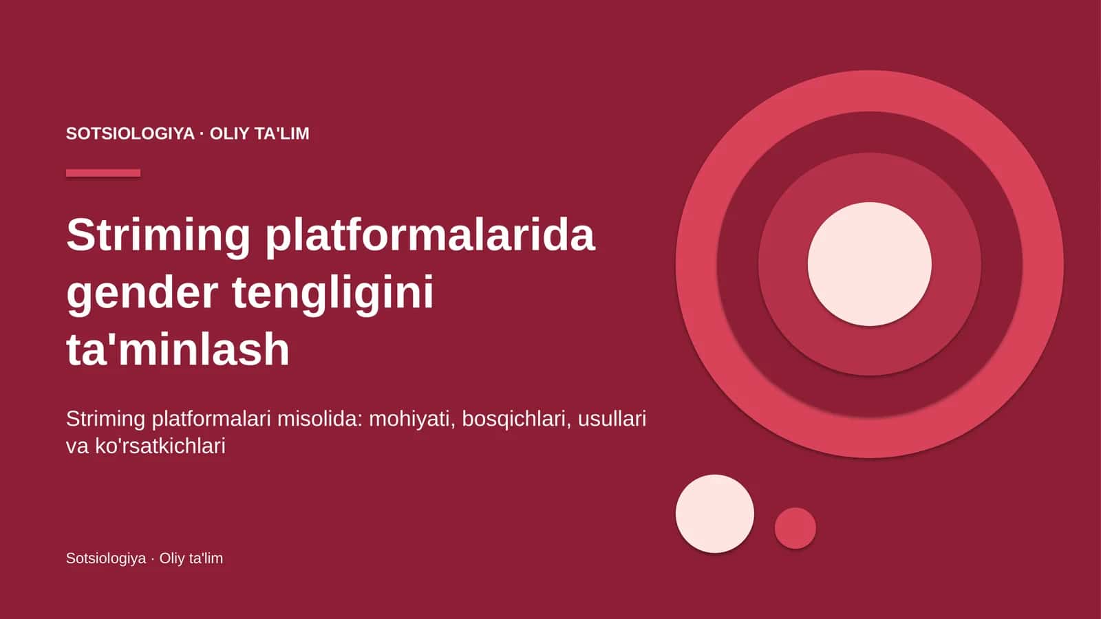 striming platformalarida gender tengligini ta'minlash 9231