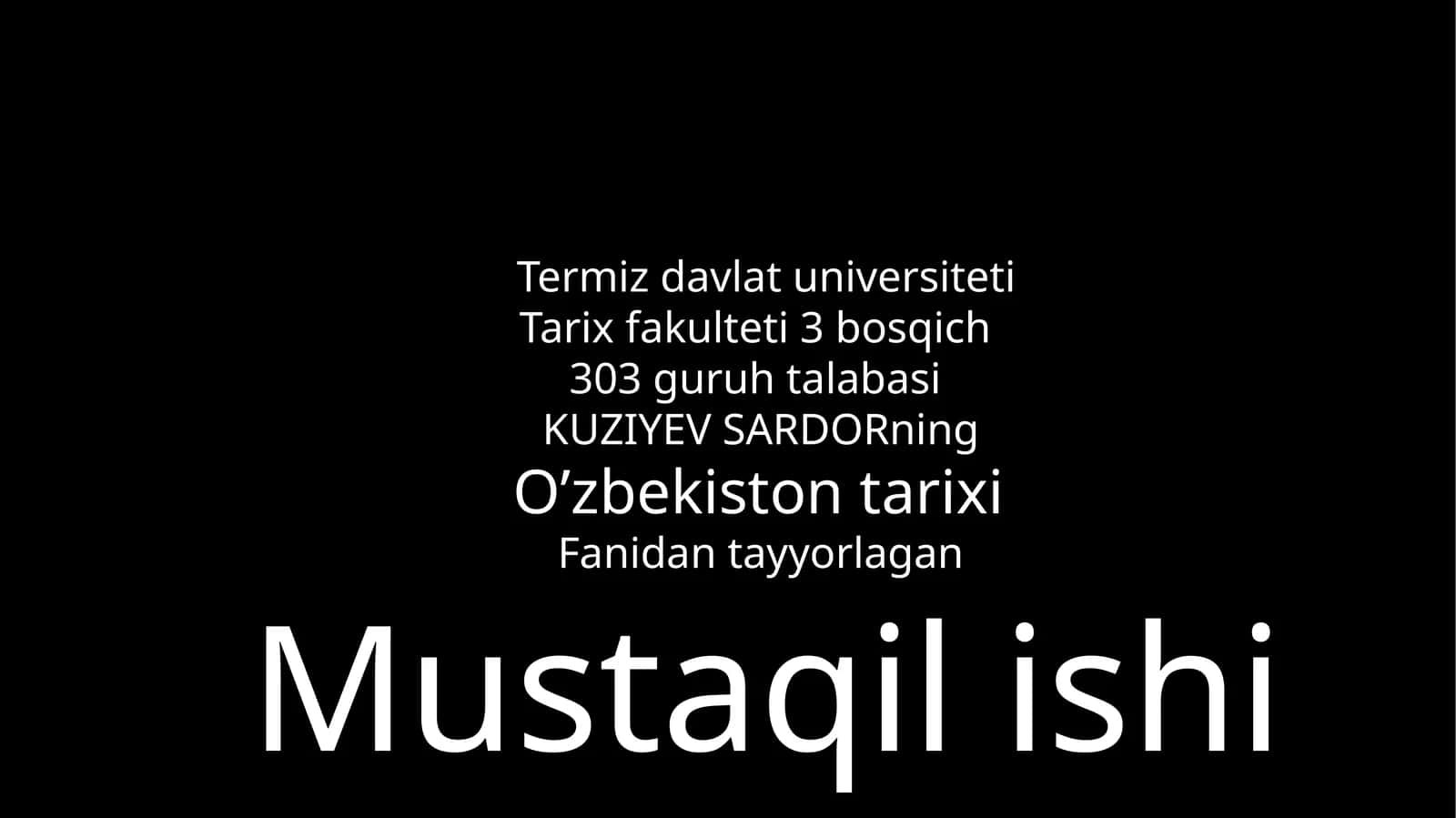 Sharof Rashidovning hayoti va faoliyati