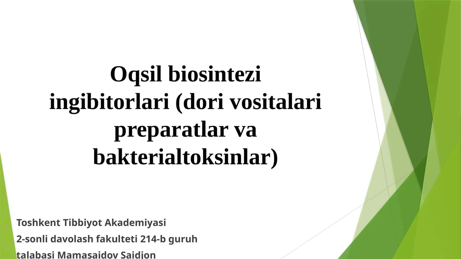 Oqsil biosintezi