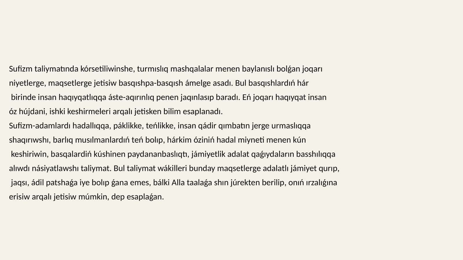 Sufizm taliymati