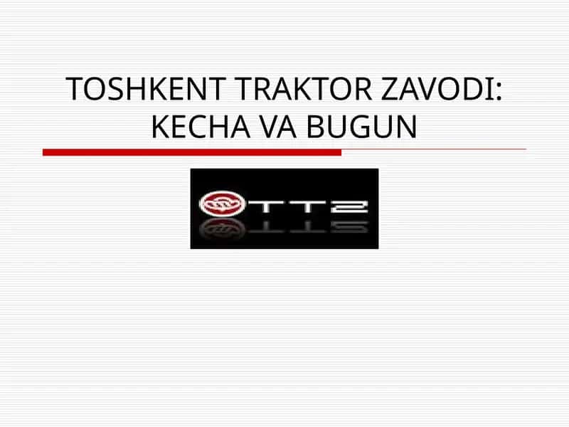 TOSHKENT TRAKTOR ZAVODI