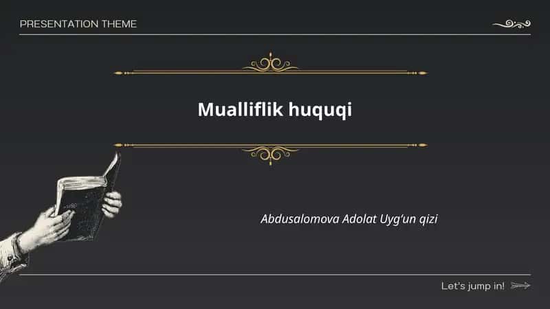 Mualliflik huquqi