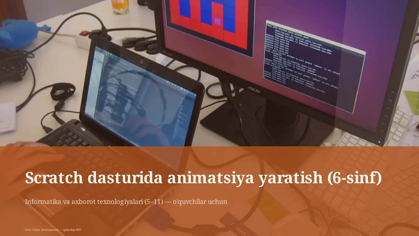 Scratch dasturida animatsiya yaratish (6-sinf)