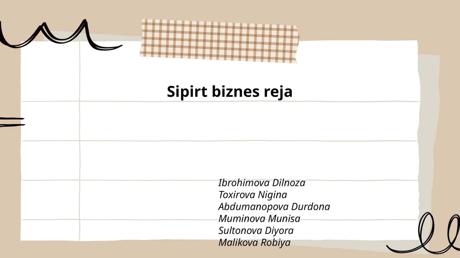 Sipirt biznes reja