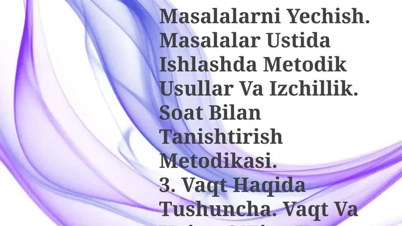 Vaqt tushunchasi