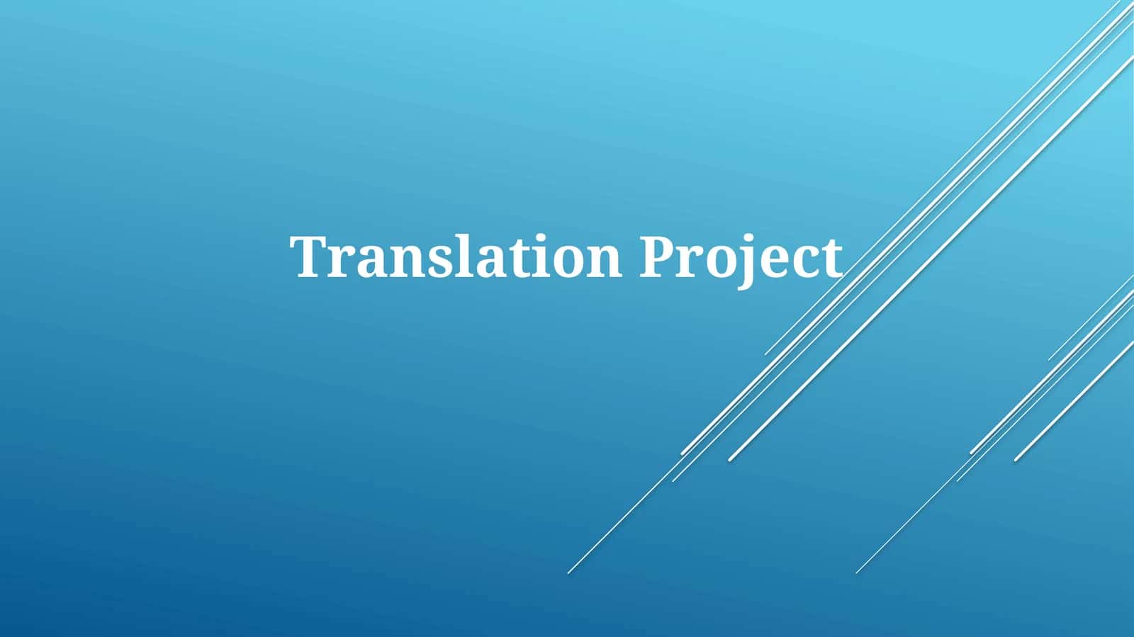 Translation Project