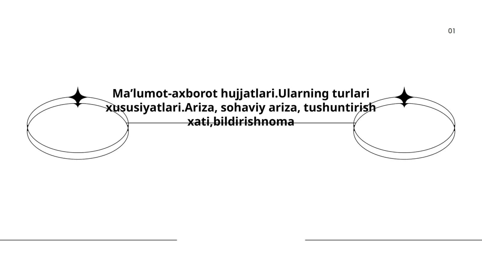 Ma'lumot-axborot hujjatlari turlari
