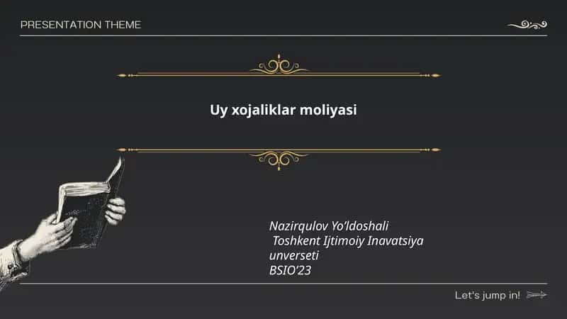 Uy xojaliklar moliyasi