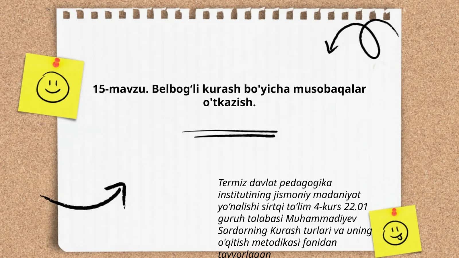 Belbogʻli kurash bo'yicha musobaqalar o'tkazish
