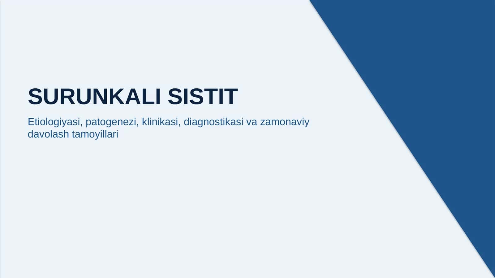 SURUNKALI SISTIT