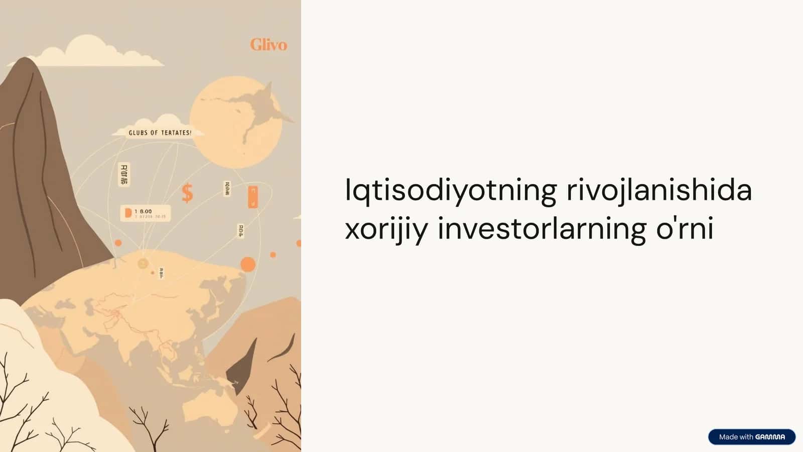 Iqtisodiyotning rivojlanishida xorijiy investorlarning o'rni