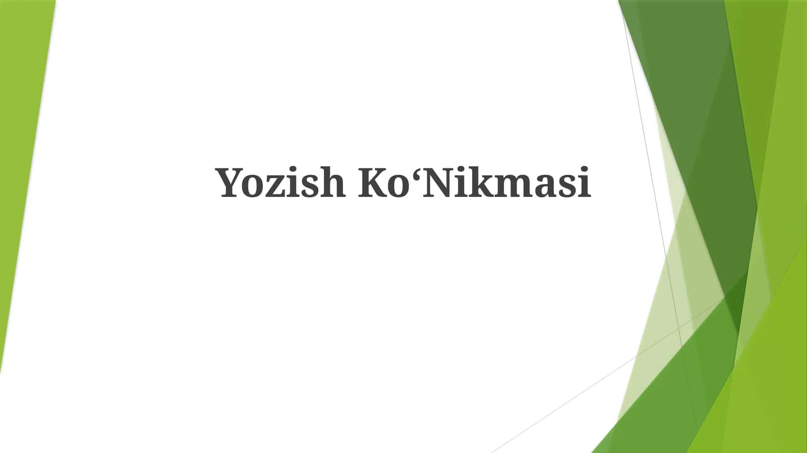 YozishKoʻNikmasi