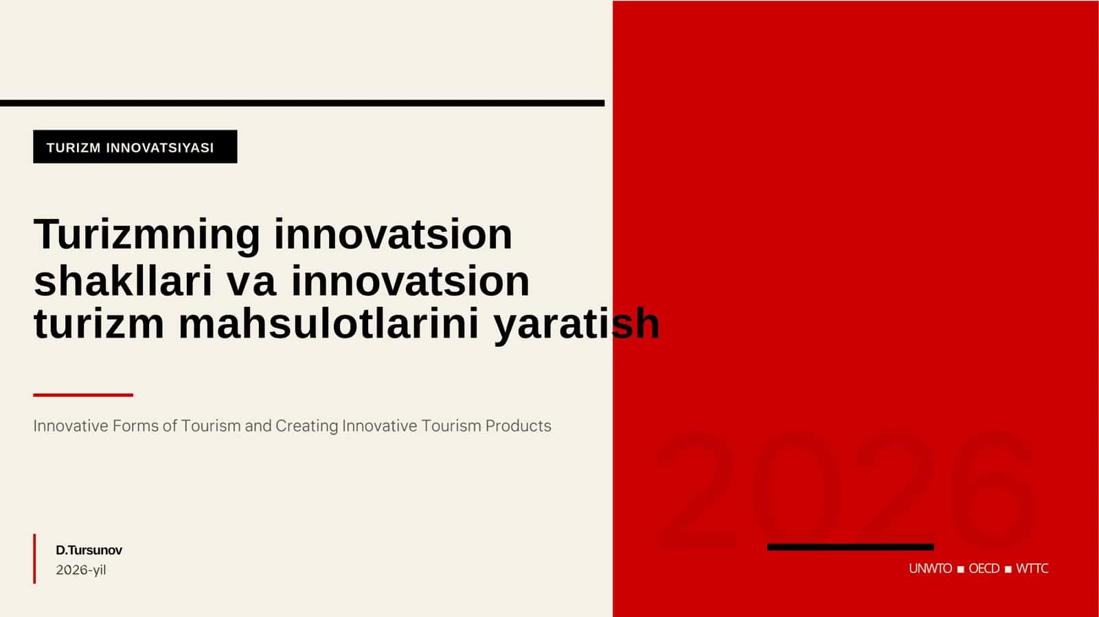 TURIZMINNOVATSIYASI