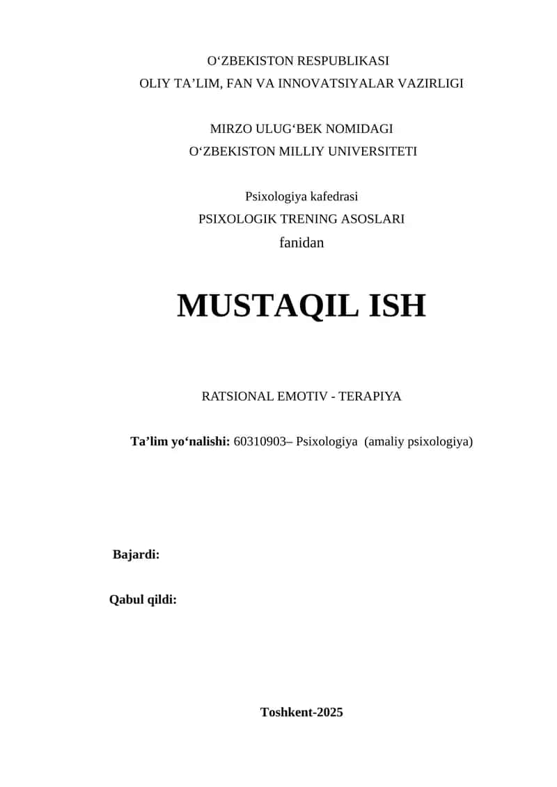 RETning tarixiy rivojlanishi va Albert Ellisning roli haqida