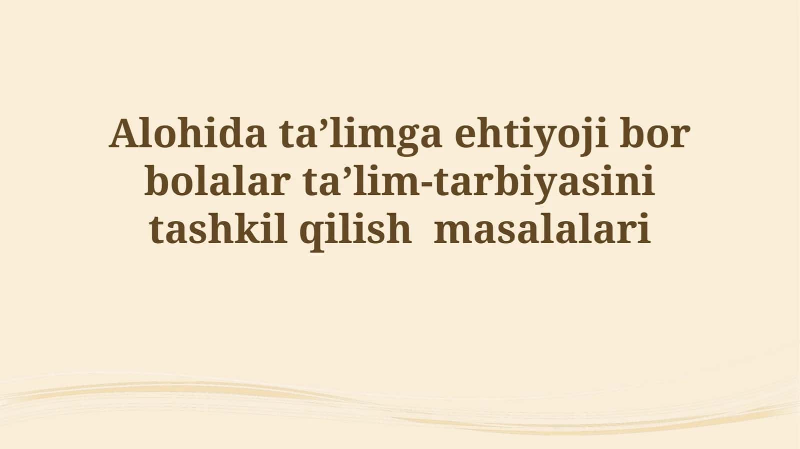 Oila, maktab va jamiyatning o'zaro hamkorligi