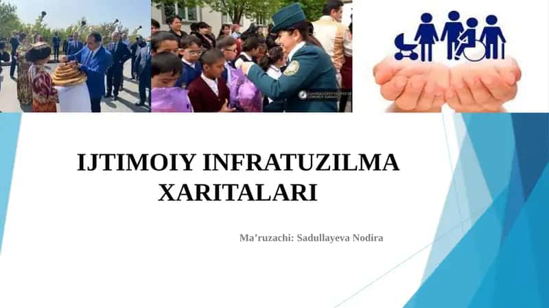 IJTIMOIY INFRATUZILMA XARITALARI