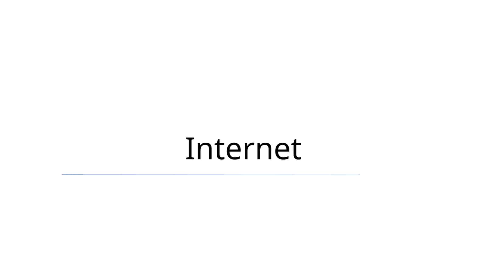 Internetning tug'ilishi
