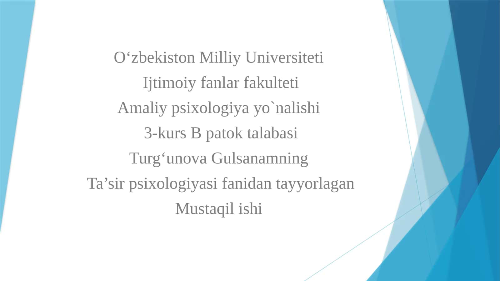 Ta’sir psixologiyasi fani