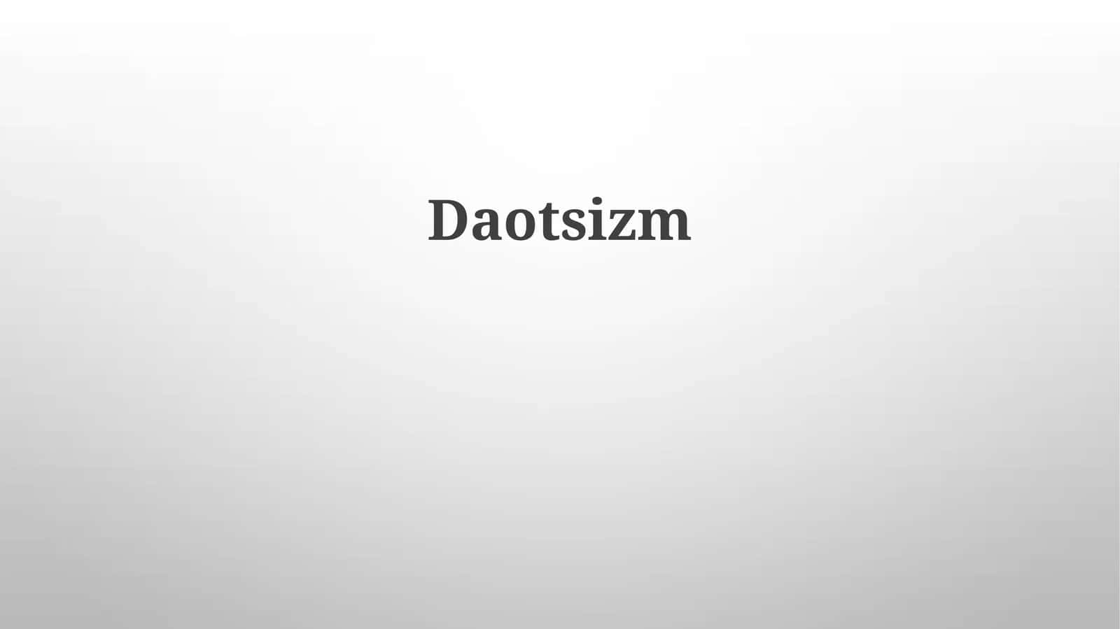 Daotsizm