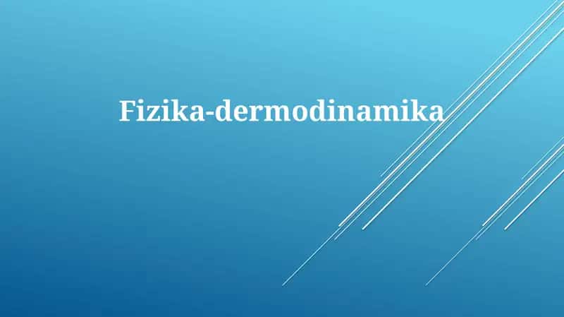 Fizika-dermodinamika