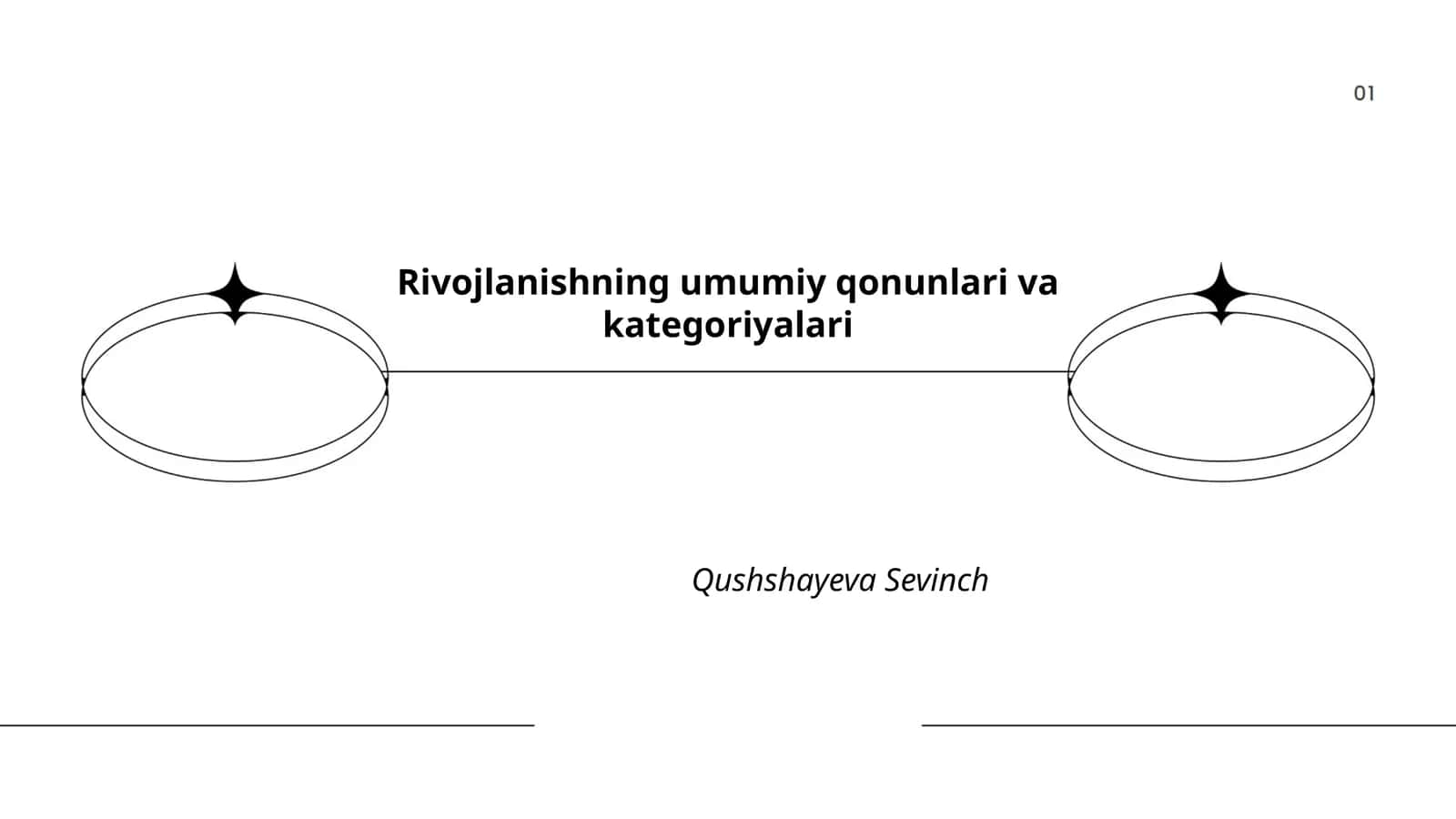 Rivojlanishning umumiy qonunlari va kategoriyalari