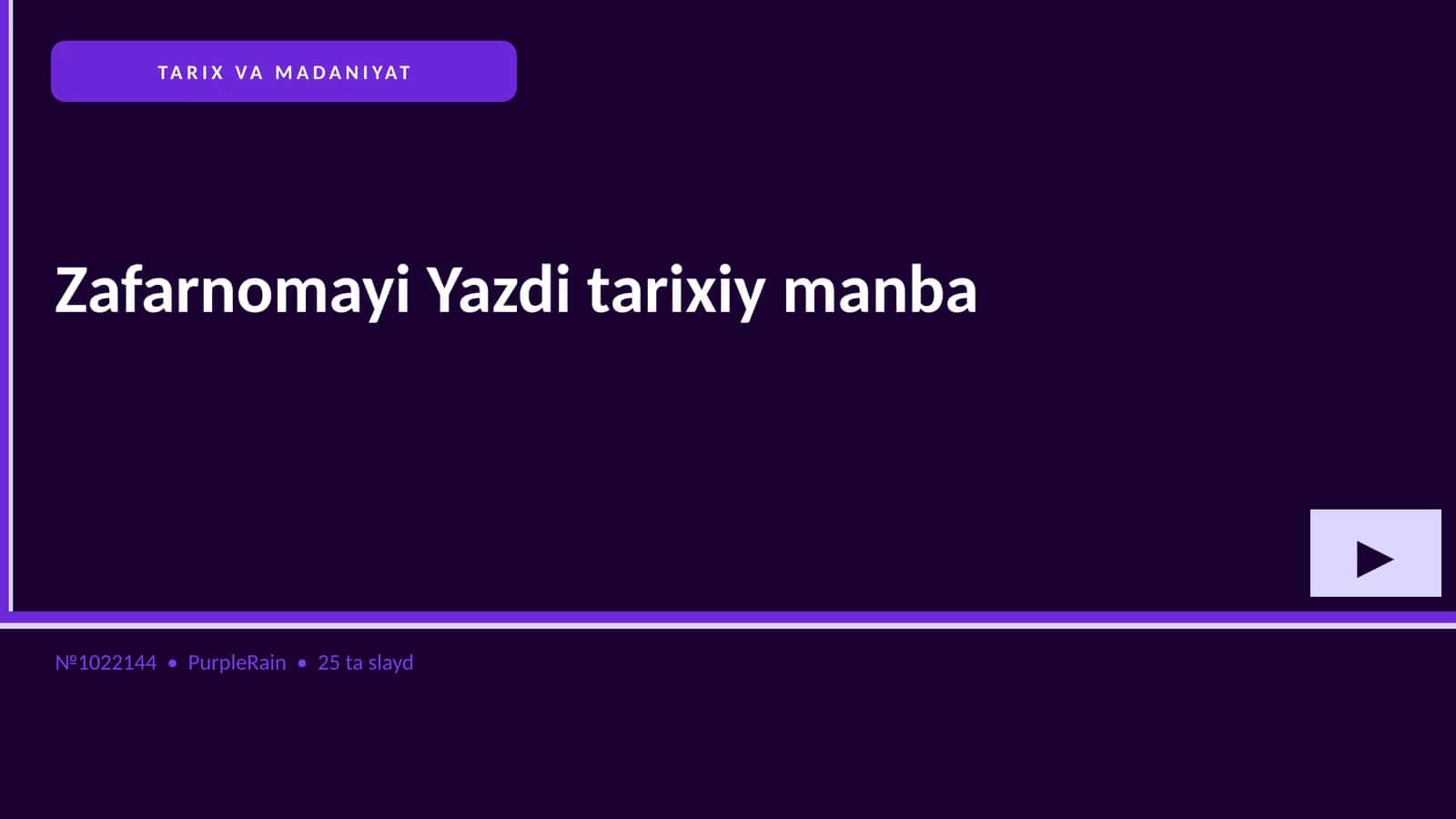 Zafarnomayi Yazdi tarixiy manba