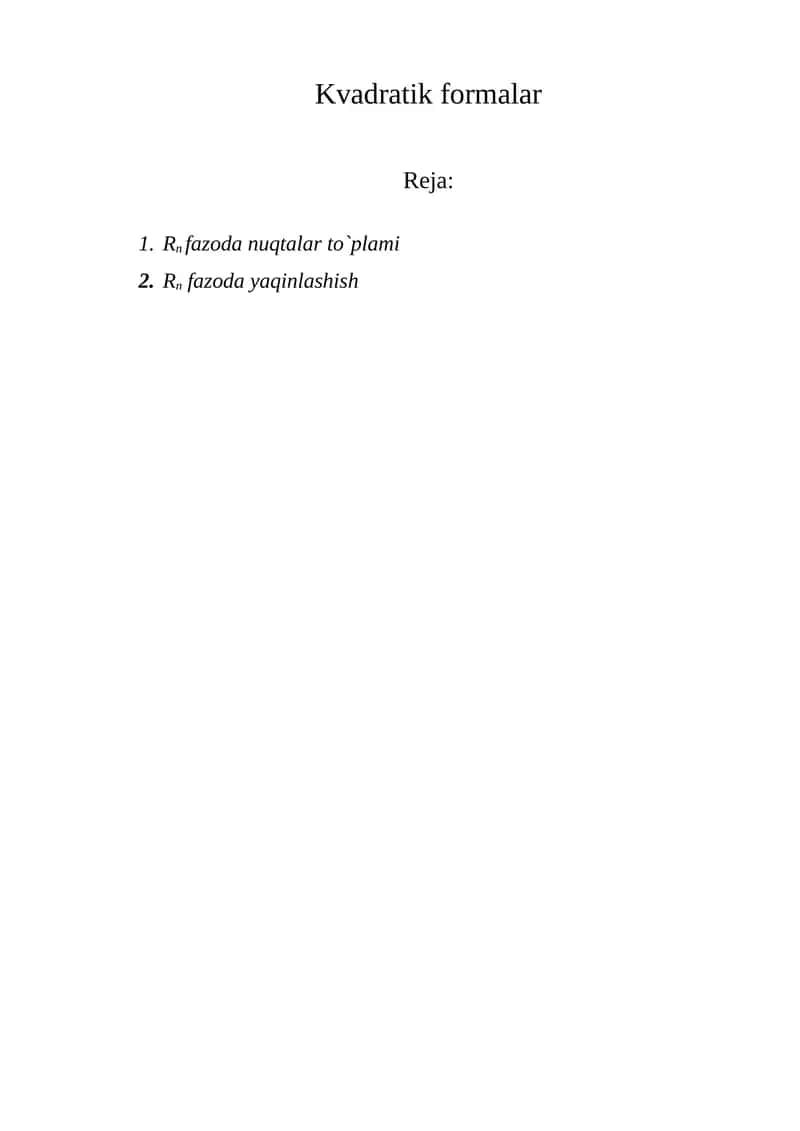Kvadratik formalar