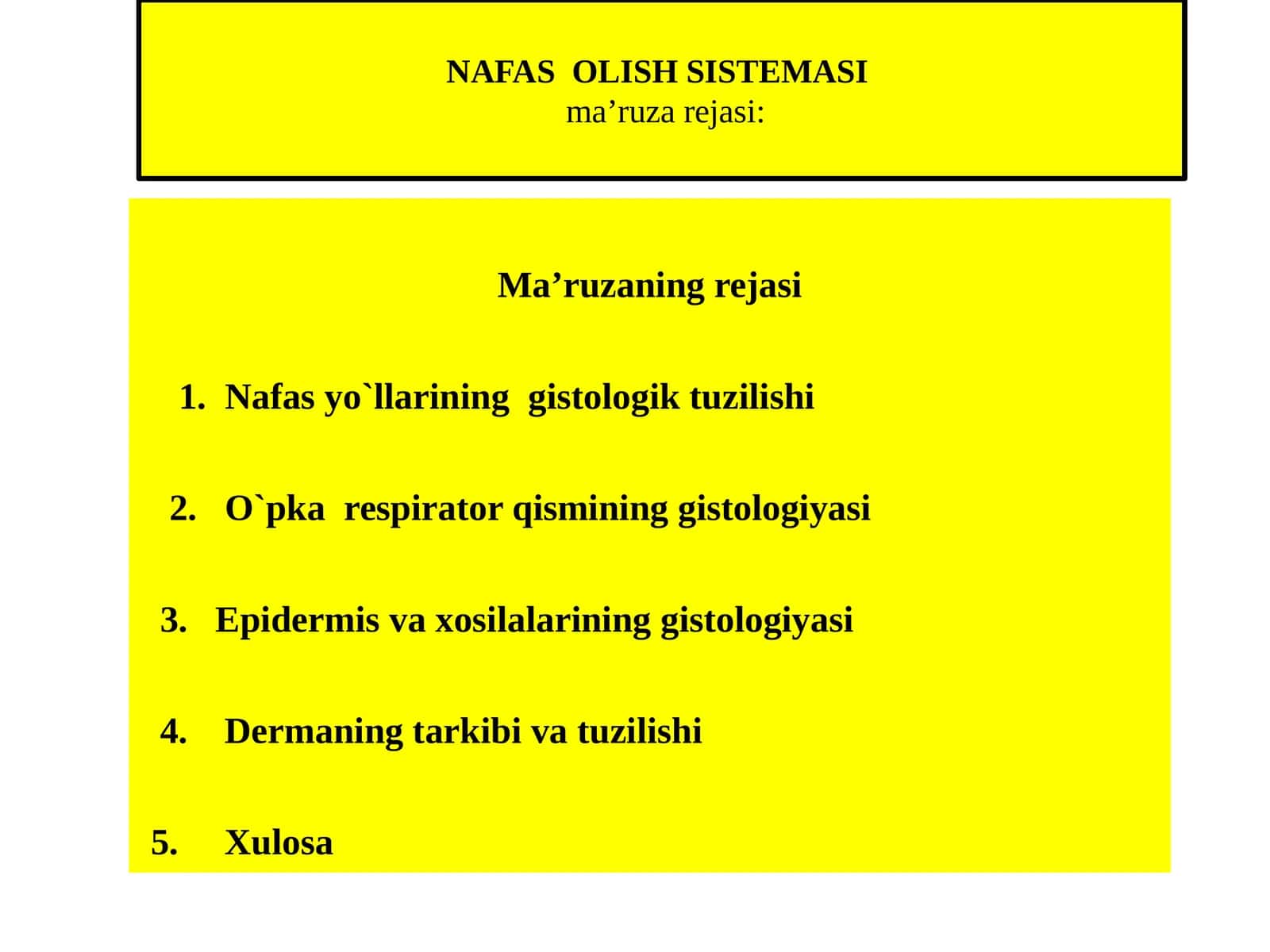 NAFAS OLISH SISTEMASI ma’ruzarejasi