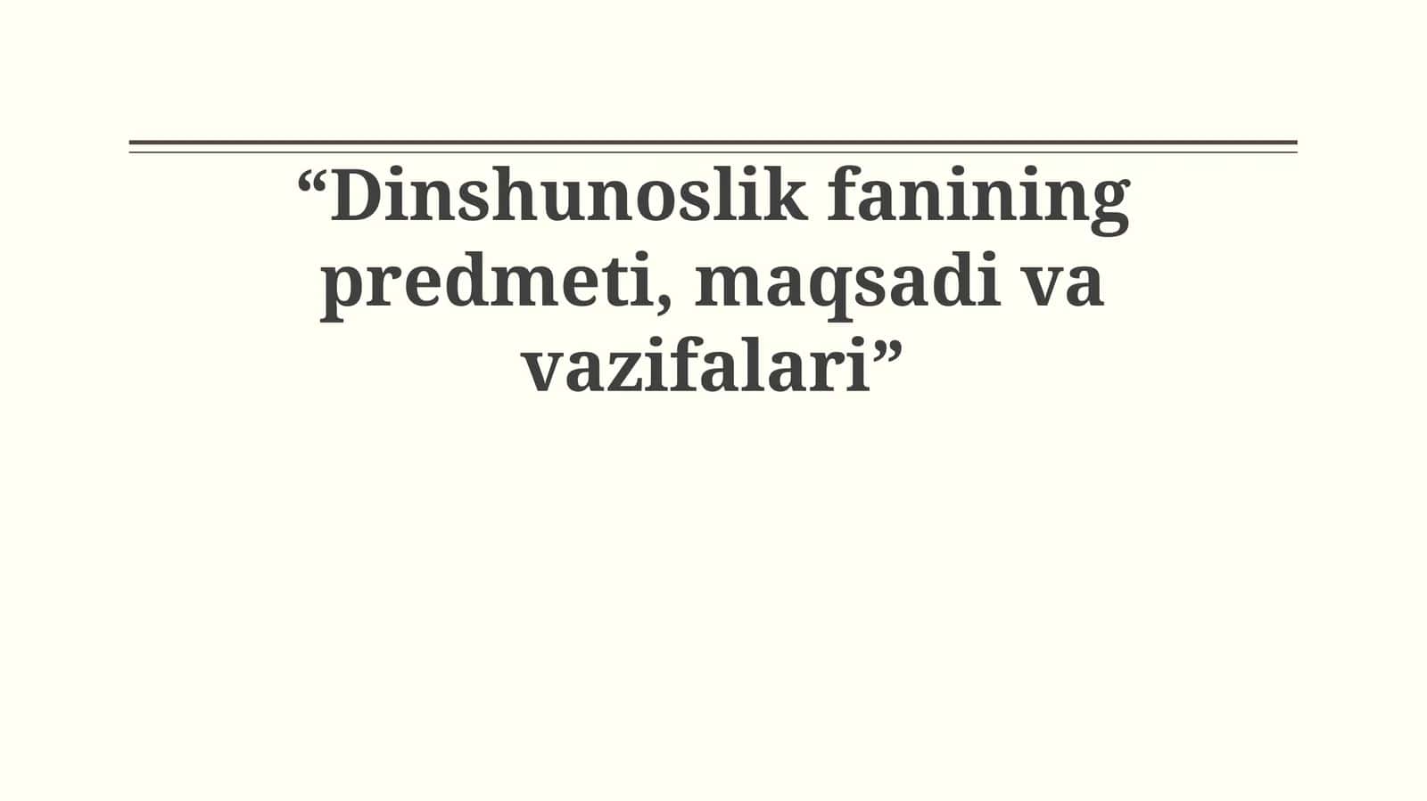 Paleontologiya fanining predmeti, maqsadi va vazifalari