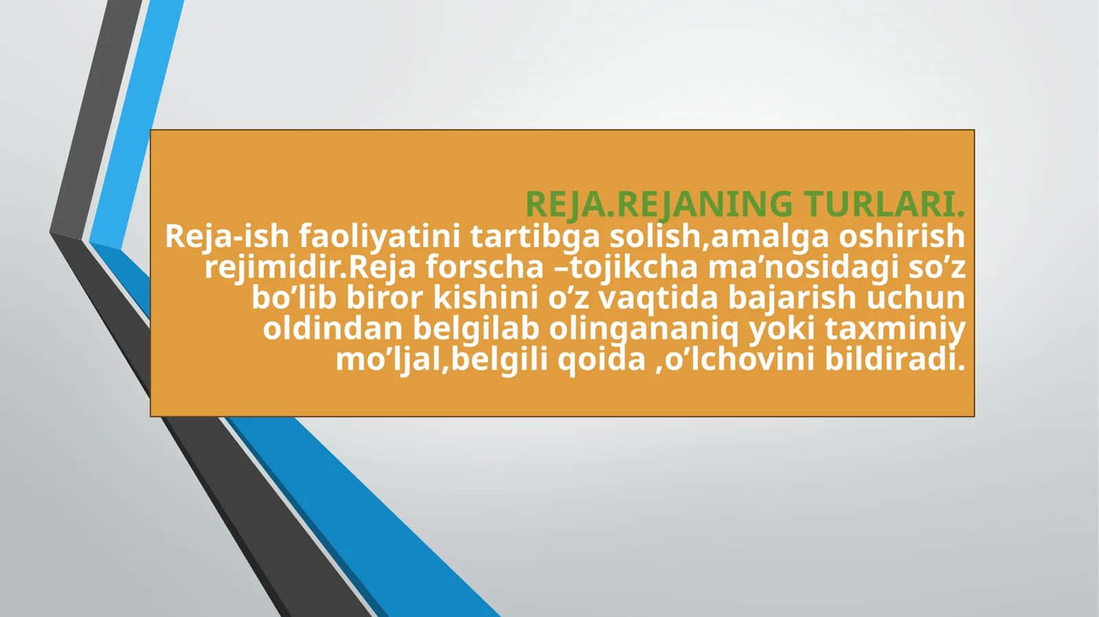 REJA.REJANING TURLARI