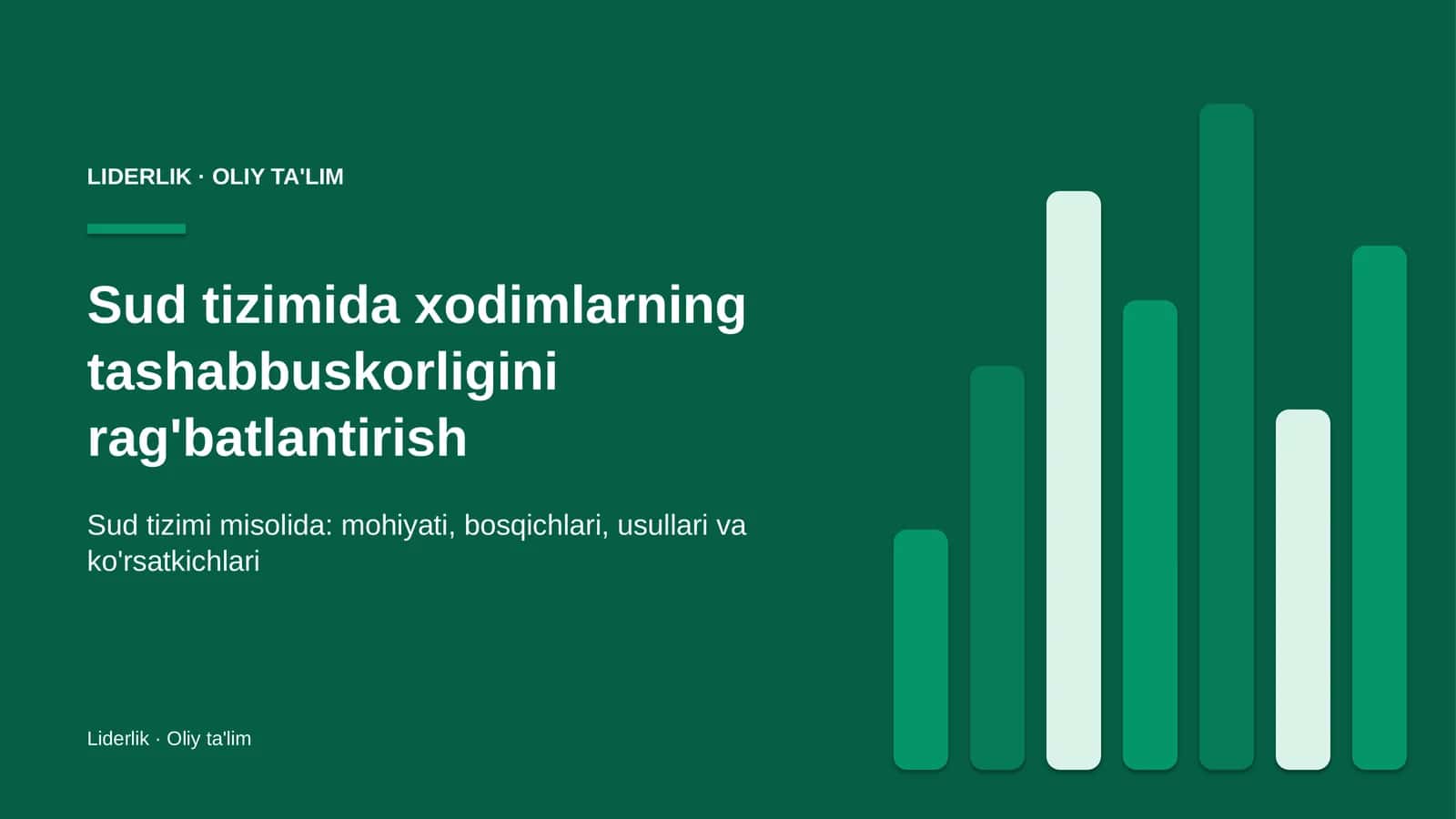 sud tizimida xodimlarning tashabbuskorligini rag'batlantirish 1990