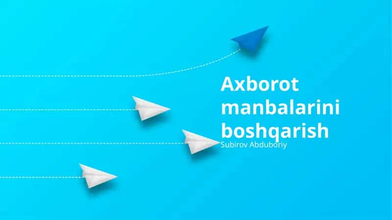 Axborot Resurslarini Xavfsizlik va Himoyasi