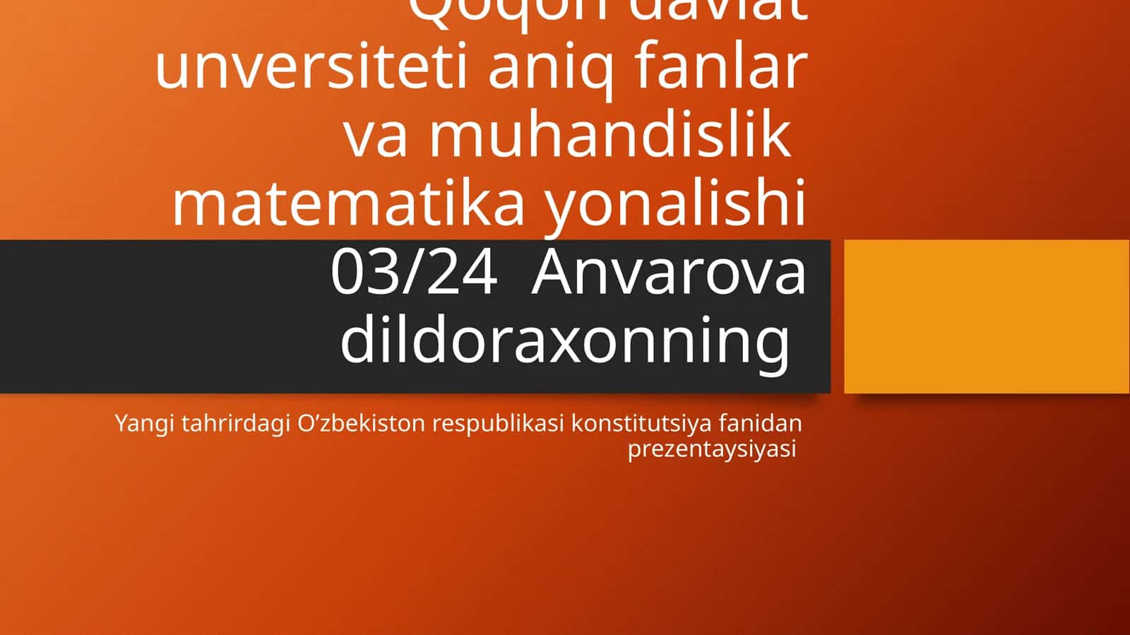 Miranda qoidalari"va"Xabeaskorpus"instituti:O‘zbekiston Konstitutsiyasida shaxsiydaxlsizlikning yangibosqichi