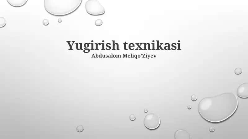 Yugirish texnikasi