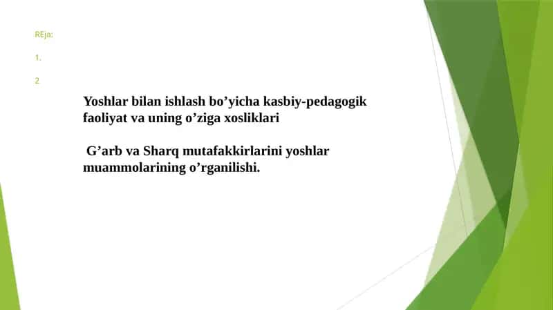 Yoshlar bilan ishlash bo’yicha kasbiy-pedagogik faoliyat va uning o’ziga xosliklari